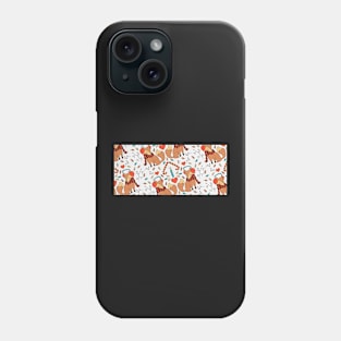 Christmas Fox Pattern Design Phone Case