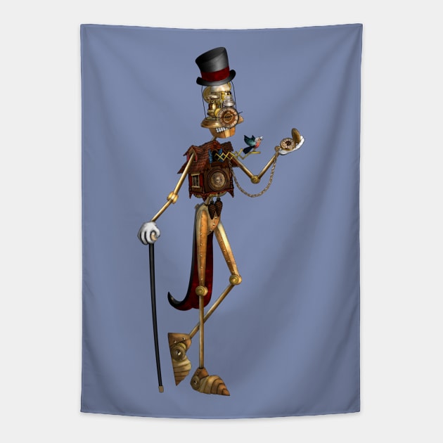 ClockBot (solo) Tapestry by Winterbourne Workshop