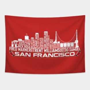 San Francisco Football Team 23 Player Roster, San Francisco City Skyline Tapestry