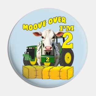 Kids Birthday 2 Years Old Farm Theme Pin