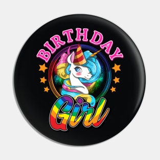 Unicorn Birthday Shirt Pin