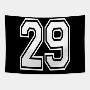 Number 29 Sports Player Number Tapestry