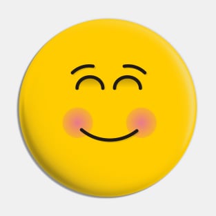 Smiling Face with Smiling Eyes Pin