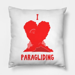 I Love Paragliding Pillow