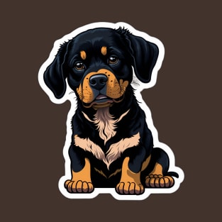 Rottweiler Vermeer style cinematic lighting T-Shirt