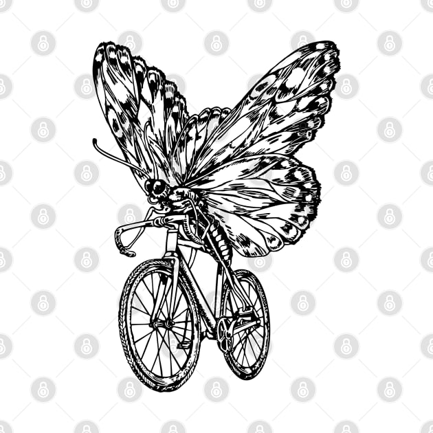 SEEMBO Butterfly Cycling Bicycle Cyclist Bicycling Fun Bike by SEEMBO