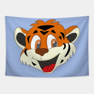 Smiling Tiger Funny Cute Gift Tapestry