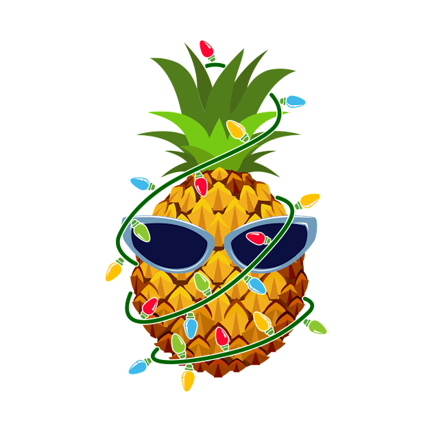 Pineapple Christmas Tree Lights Xmas Boys Men Sunglasses by saugiohoc994