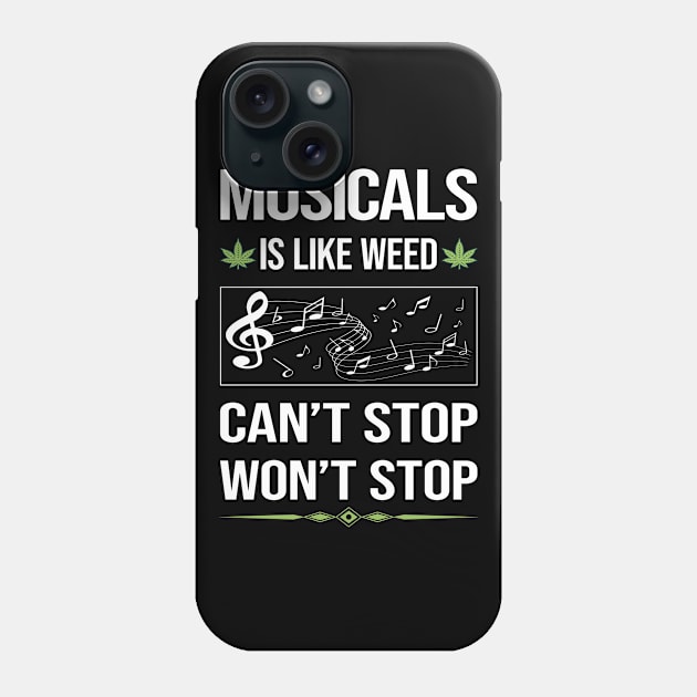 Funny Cant Stop Musicals Phone Case by symptomovertake