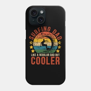 Surfing Dad Funny Vintage Surfing Father's Day Gift Phone Case