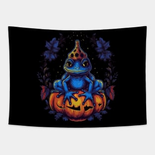 Frog Halloween Tapestry