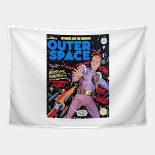 Vintage 'Outer Space' Comic Tapestry