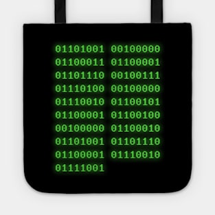 I Don't Know Binary Tote