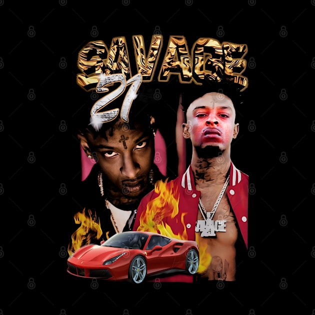 Hip Hop Fanart 21 Savage by Planet of Tees