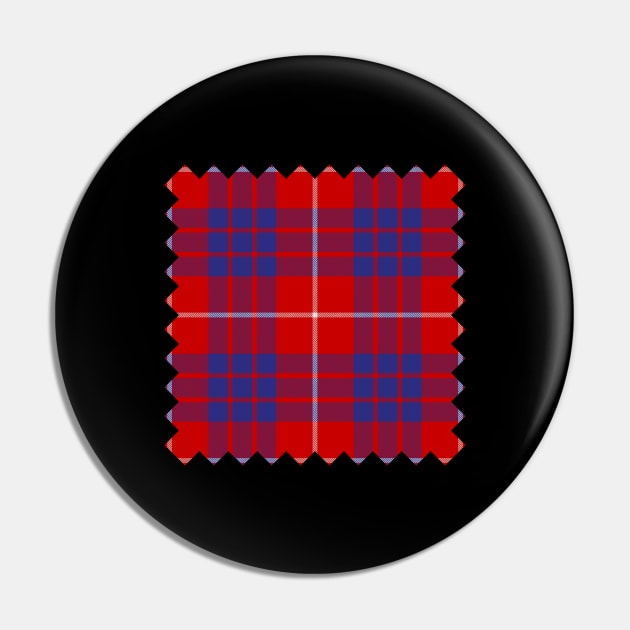 Clan Hamilton Red Tartan Pin by sifis