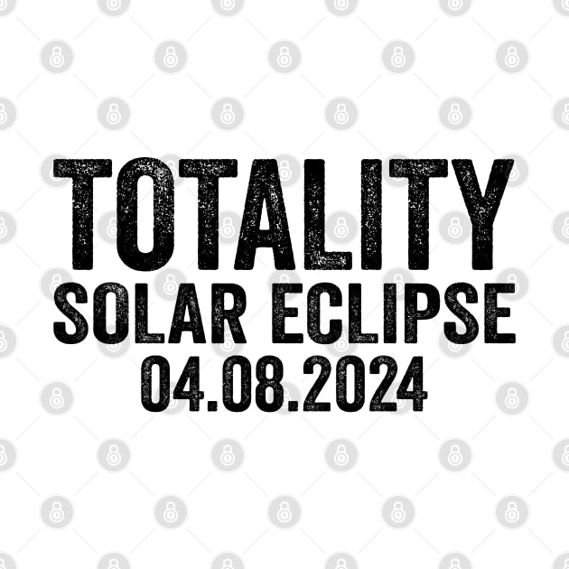 Total Solar Eclipse 2024 - Text Style Black Font by jorinde winter designs