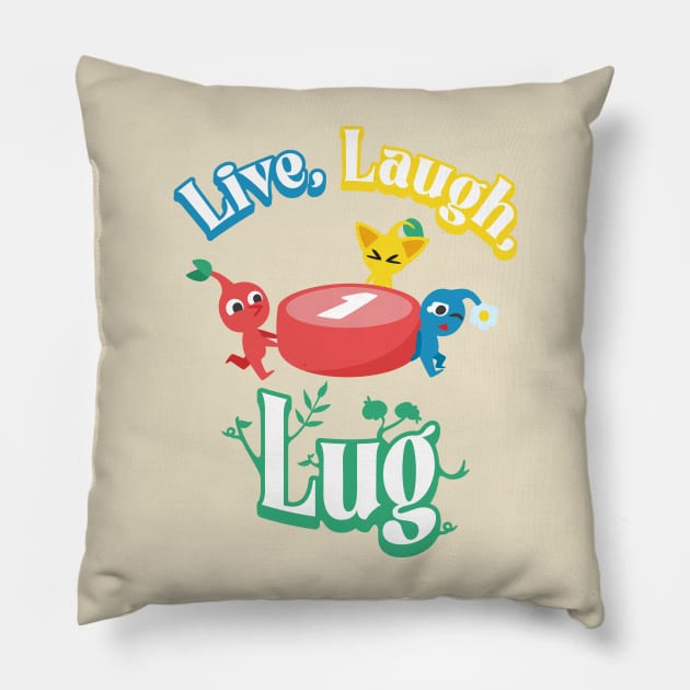 Pikmin Live Laugh Lug Pillow by Benlo