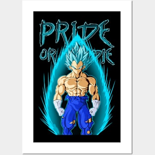 Vegeta Super Saiyan Blue Evolution Poster, Exclusive Art