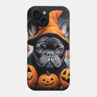 Halloween Black French Bulldog Phone Case