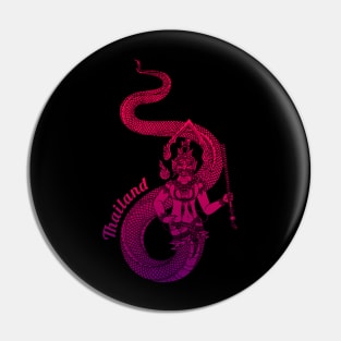 Thailand Naga – Figure Of Spiritual Good Fortune T-Shirt Pin