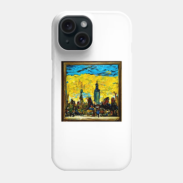 New York City in Van Gogh's style Phone Case by Classical