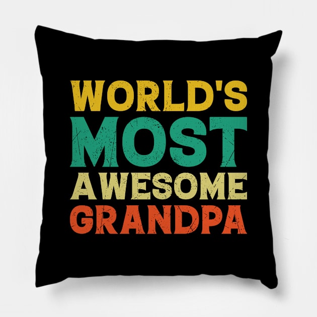 World's Most Awesome Grandpa Pillow by BramCrye