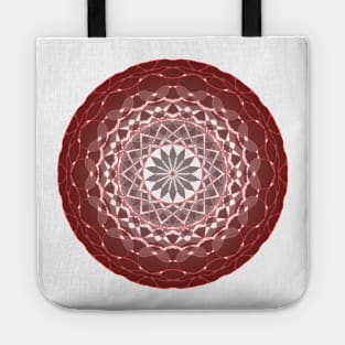 Peculiar Floral Pattern-Maroon Mandala Intricate Patterns Symmetrical Design -Koralle Tote