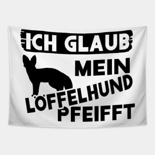 Lustiges Löffelhund Design Spruch Fuchs Afrika Tapestry