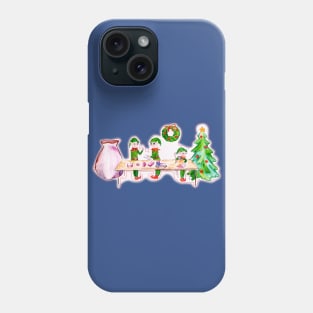 Santa's elves working Phone Case