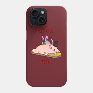 Rats Eat The Rich! (Full Color Version) Phone Case