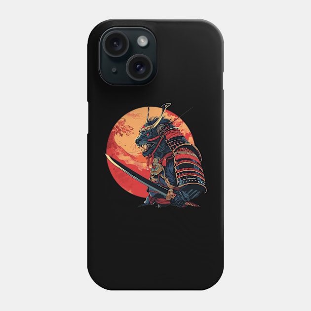 samurai animal Phone Case by weirdesigns