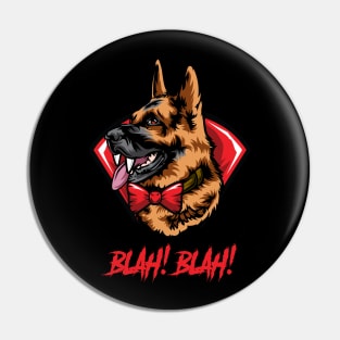 Halloween German Shepherd Vampire Pin