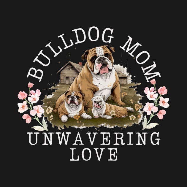 Bulldog Mom Unwavering Love by teestore_24