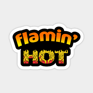 Flaming Hot Fire Design Magnet