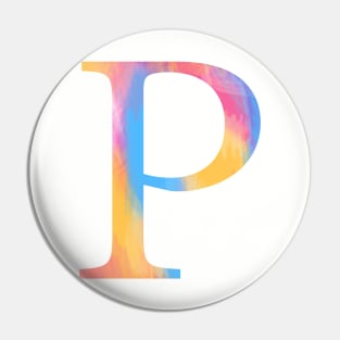 Sunrise Rho Letter Pin