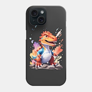 Cute Colorful Tyrannosaurus Rex T-Rex Phone Case