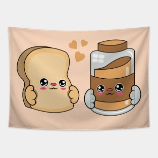 All i need is bread and peanut butter, Kawaii bread and peanut butter. Tapestry