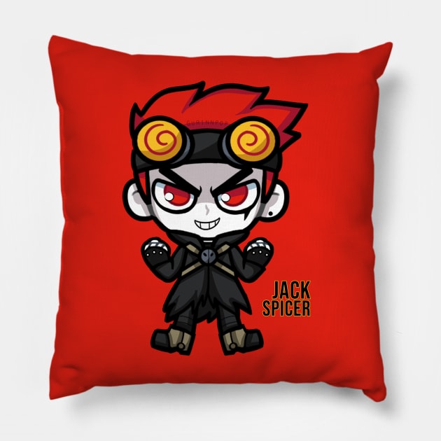 Jack Spicer Pillow by Gurinn