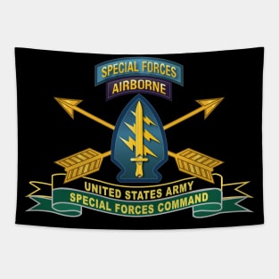 US Army Special Forces Command - SSI w Br - Ribbon X 300 Tapestry