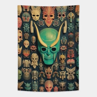 Masks Tapestry