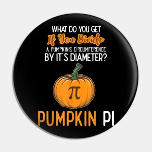 Halloween Pumpkin PI Funny Math Novelty  Gift idea Pin