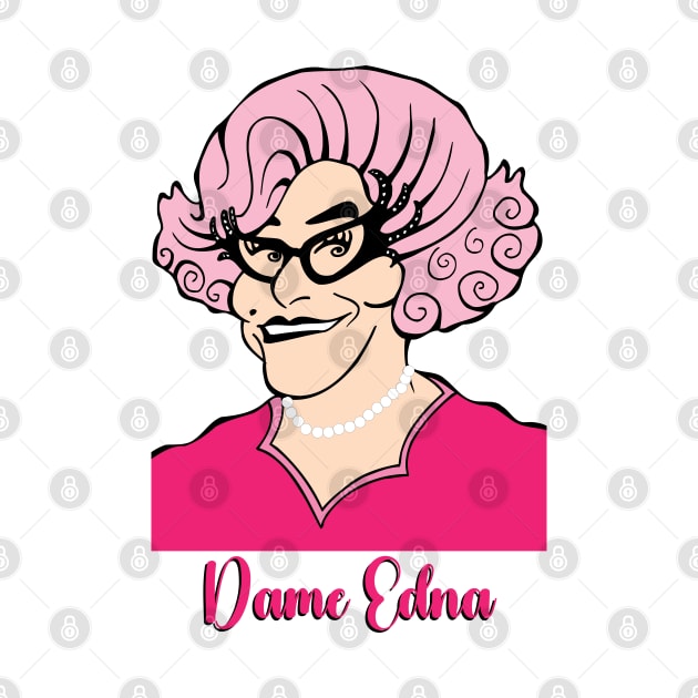 DAME EDNA FAN ART by cartoonistguy