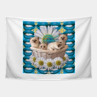 KITTEN BASKET Tapestry