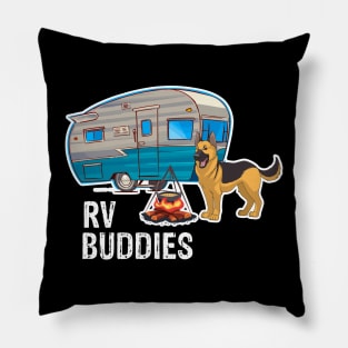 German Shepherd Dog Rv Buddies Pet Lovers Funny Camping Camper Pillow