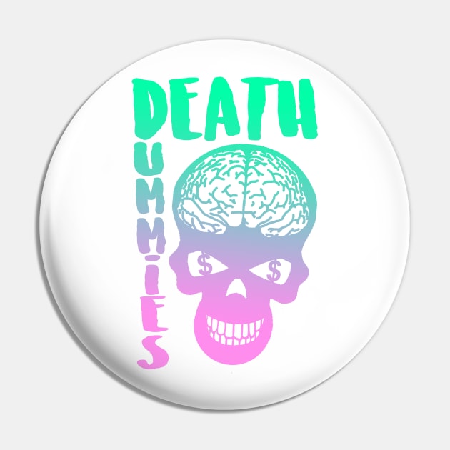 Gradient Death Dummies Skull Pin by DeathDummies