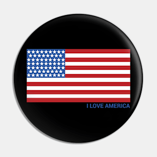 I Love America Pin