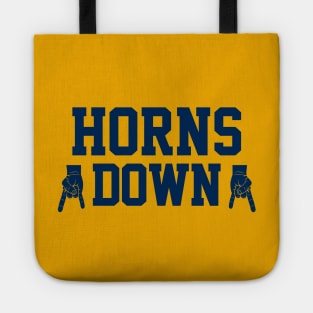 Horns Down - Gold/Navy Tote