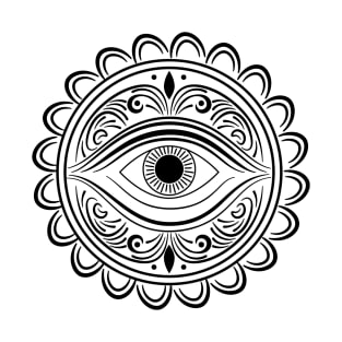 Eye with floral ornament tattoo T-Shirt