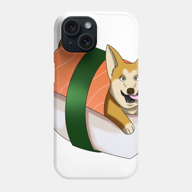 Sushi Dog Phone Case by GadzooksTD