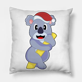 Koala Christmas Santa hat Pillow